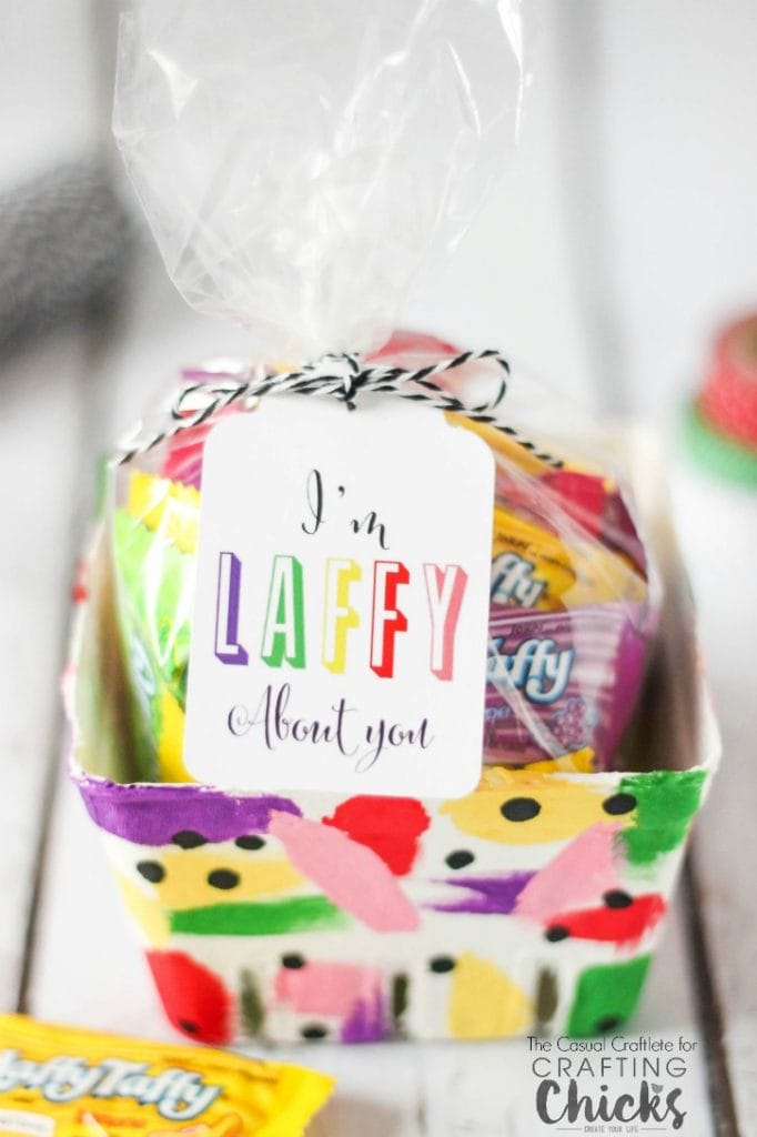 I'm LAFFY About You Valentine with FREE Printable - The Crafting Chicks