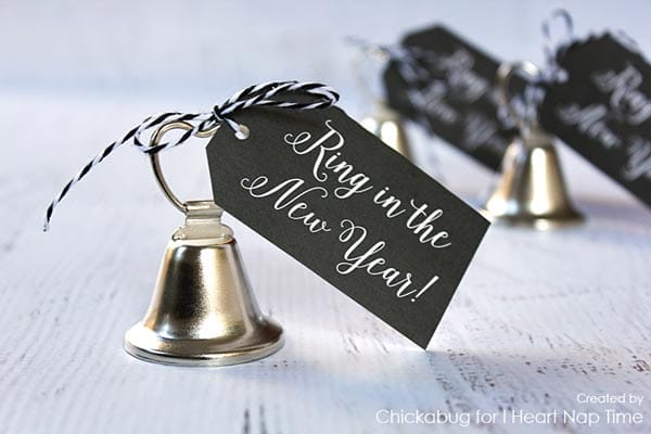 Ring in the New Year gift tag
