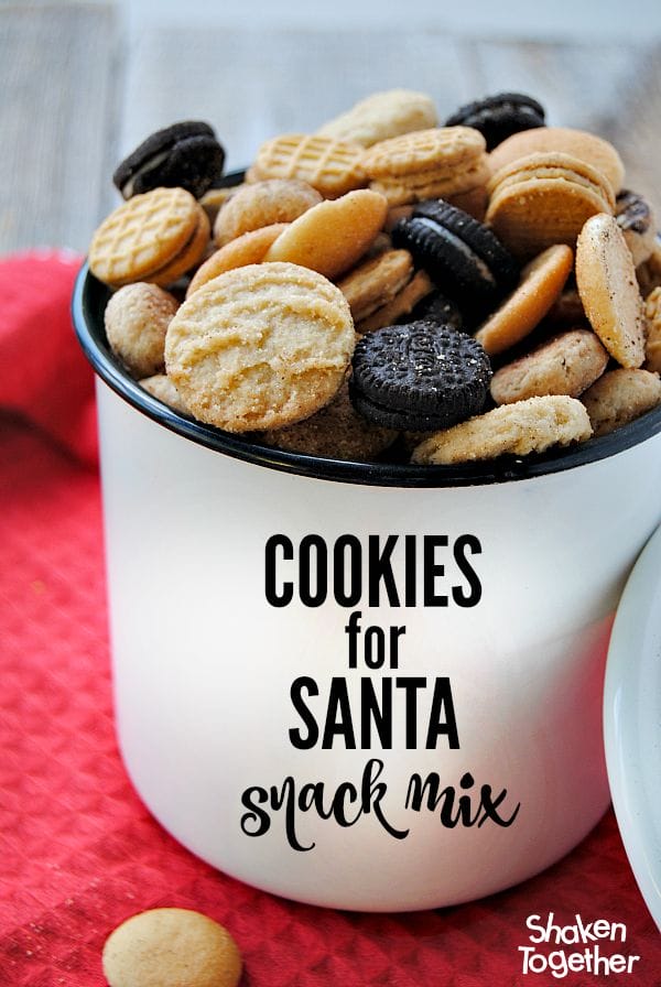 Cookies for Santa Snack Mix from Shaken Together!