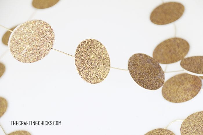 DIY Gold Circle Garland