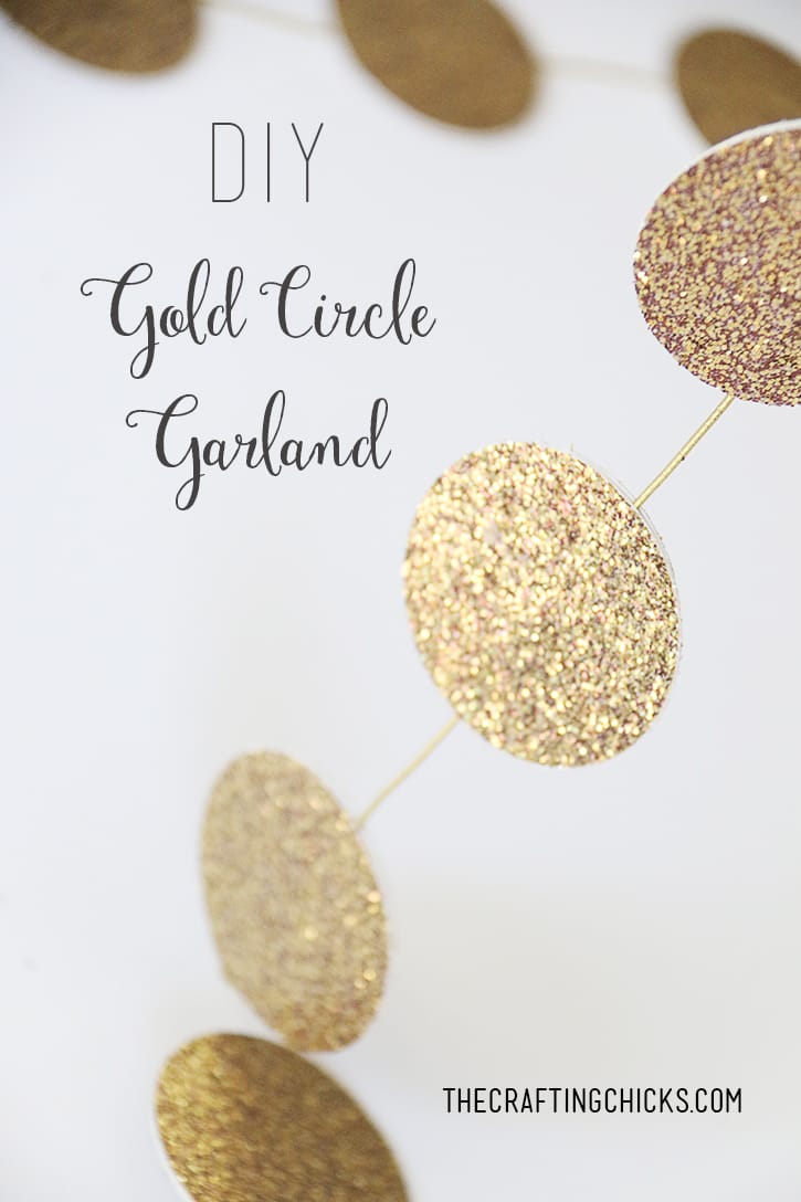 DIY Gold Circle Garland