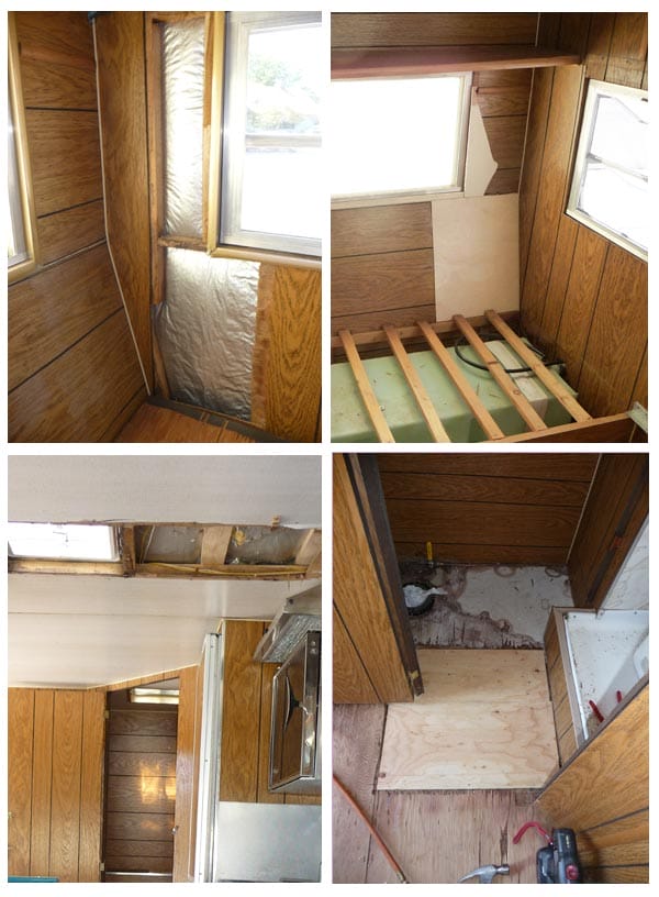 Camper Trailer Remodel - Patching holes