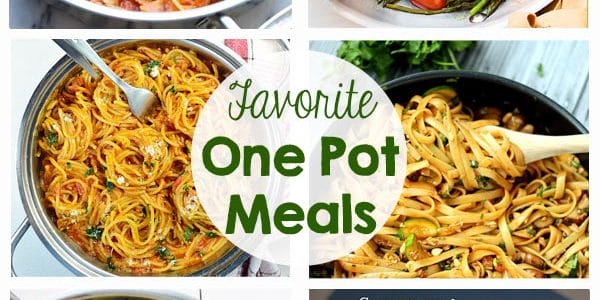 Favorite One Pot Meals - pasta, vegetables, chicken, beef, chili, alfredo, lasagna, mac and cheese, lemon, spaghetti - So many great recipes!