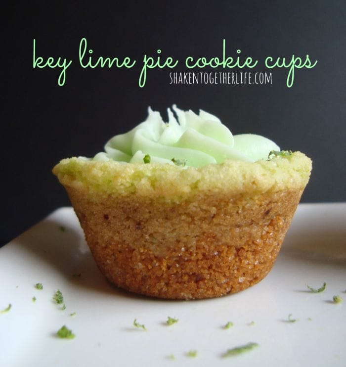 Key Lime Pie Cookie Cups from Shaken Together