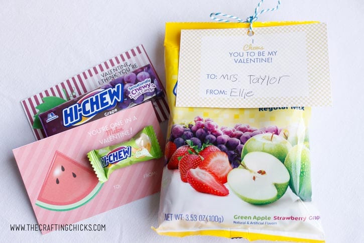 HI-Chew Fruit Candy Valentine Printables