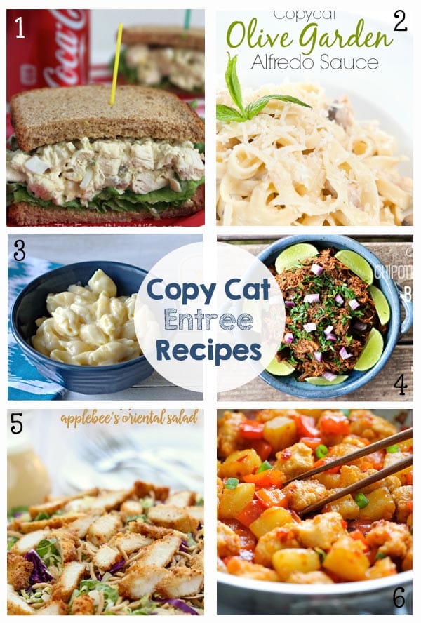 25+ Favorite Copy Cat Recipes - Drinks, Appetizers, Entrees, Side Dishes, Desserts and Disneyland Recipes - So many yummy recipes!