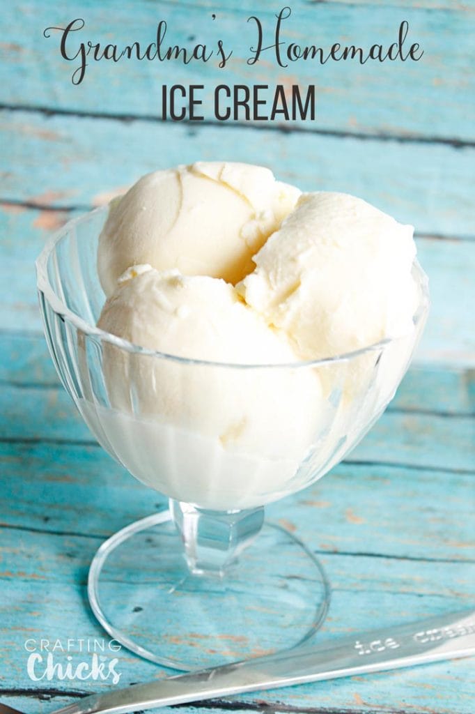 Grandma's Homemade Vanilla Ice Cream | A family favorite dessert recipe!