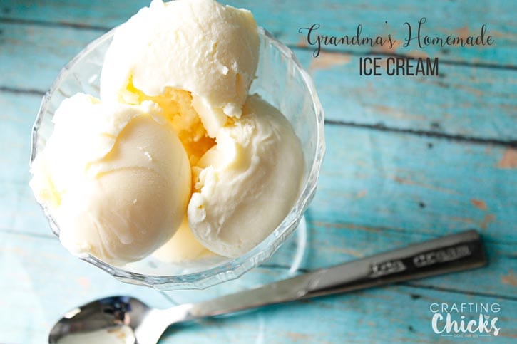 Grandma’s Homemade Vanilla Ice Cream