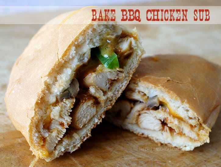 Baked BBQ Chicken Subs