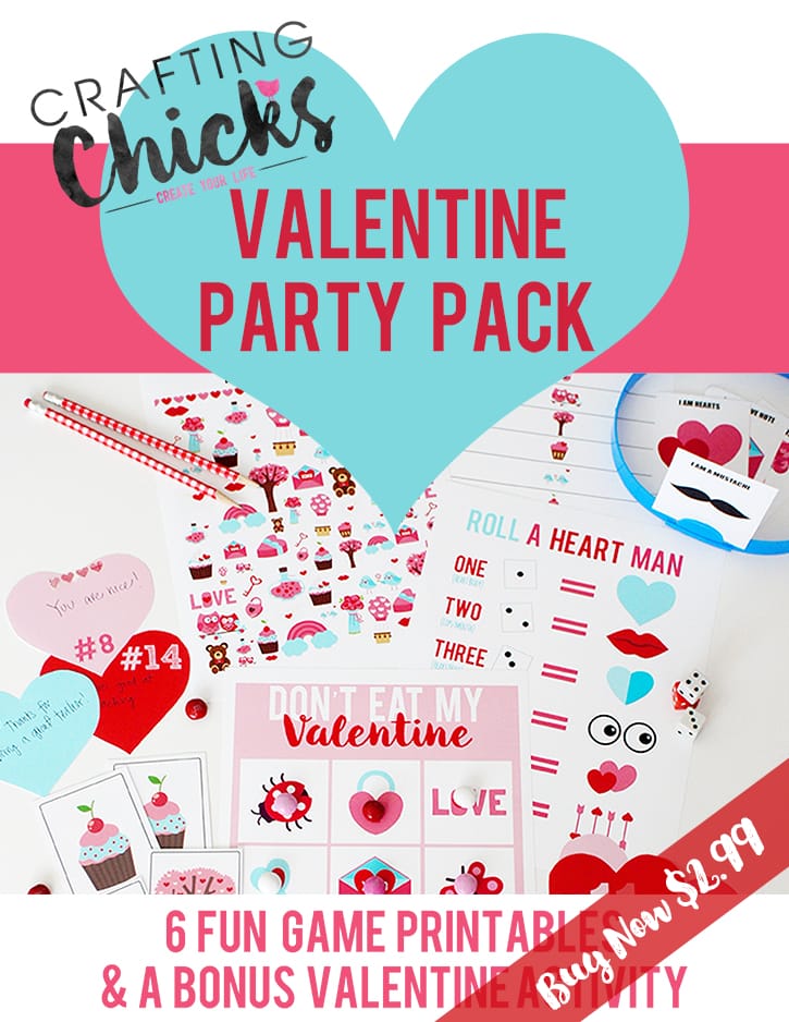 Valentine Printable pack full of valentine games and activities