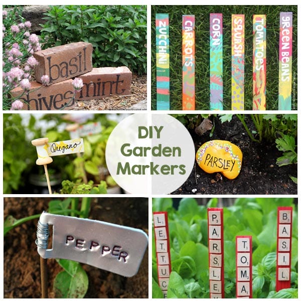 DIY Garden Markers - A fun way to add color and personality to your garden! A great activity for kids too!