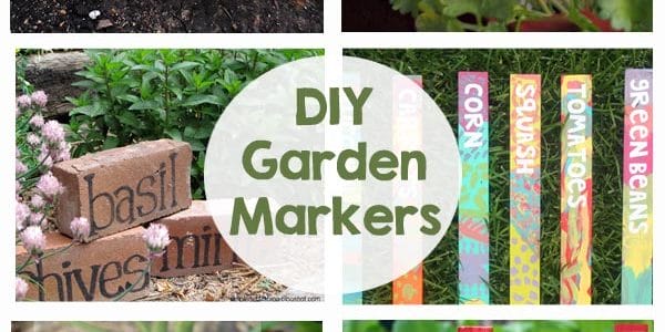 DIY Garden Markers - A fun way to add color and personality to your garden! A great activity for kids too!