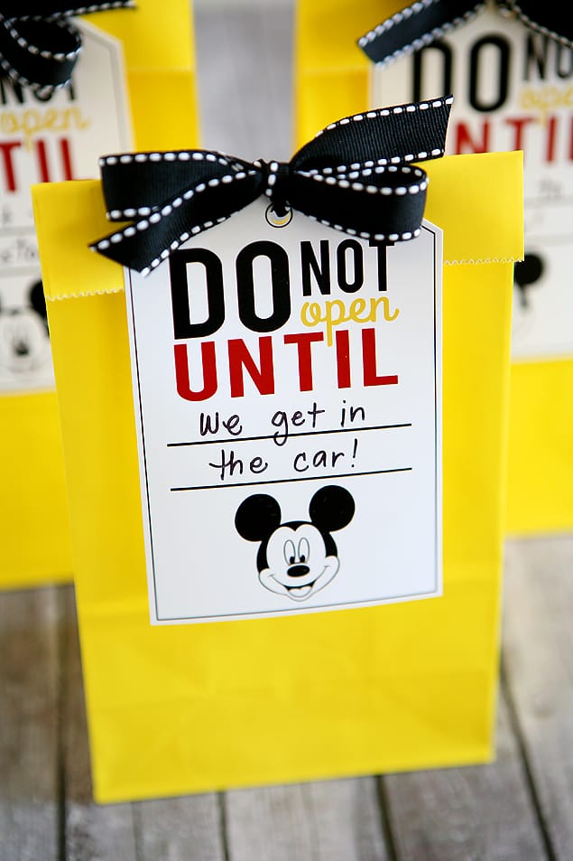 Disney Trip Tags and Fun Bags from Eighteen25