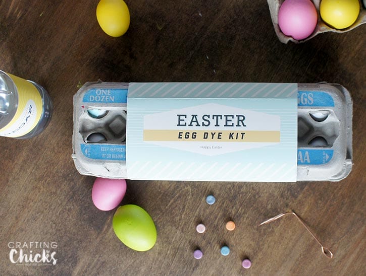 Easter Egg Dye Kit gift idea including free printables