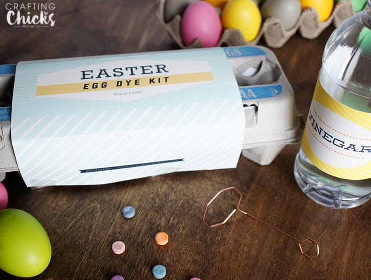 Free Easter Printables for this cute Easter Eg Dye Kit