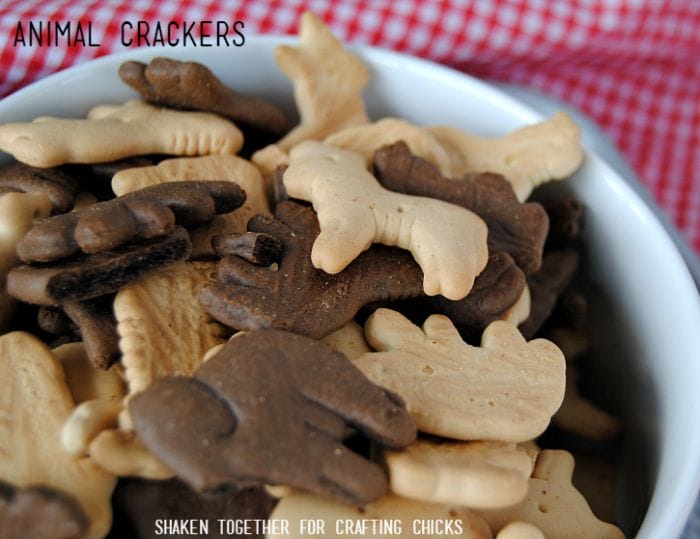 On the Farm Snack Mix - animal crackers fill the farm with animals!