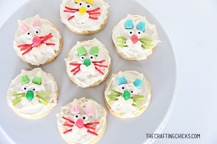 Bunny Face Cookies - A fun Easter acitivty! My kids will love these!