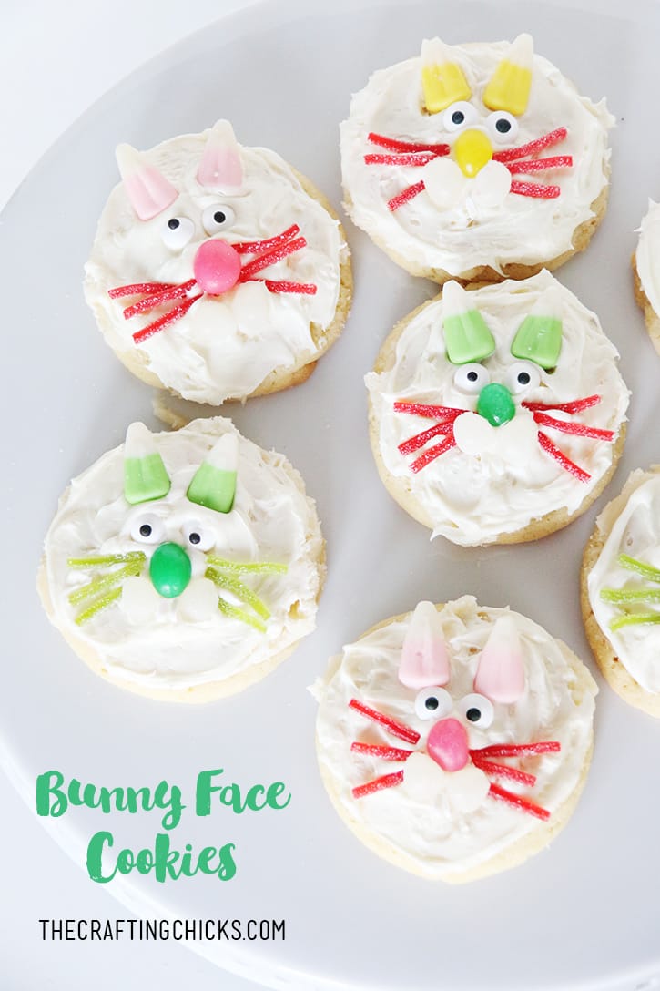 Bunny Face Cookies - A fun Easter acitivty! My kids will love these!