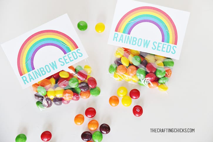 printable rainbow seeds tag