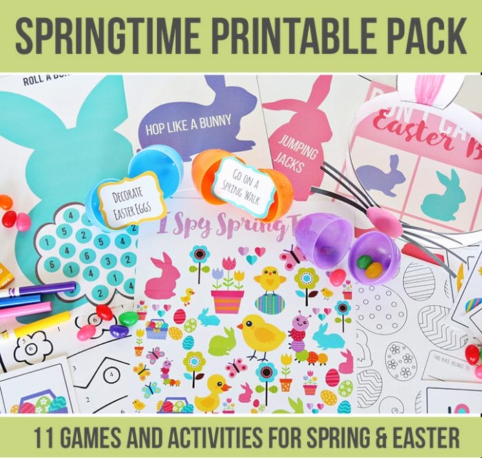 Springtime Printable Pack - Activities, Games, everything you need for an Easter party!