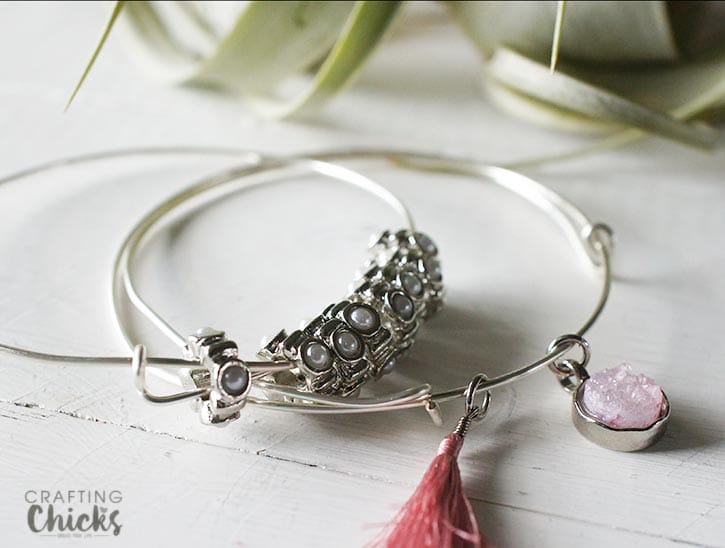 DIY Stackable Wire Bangles