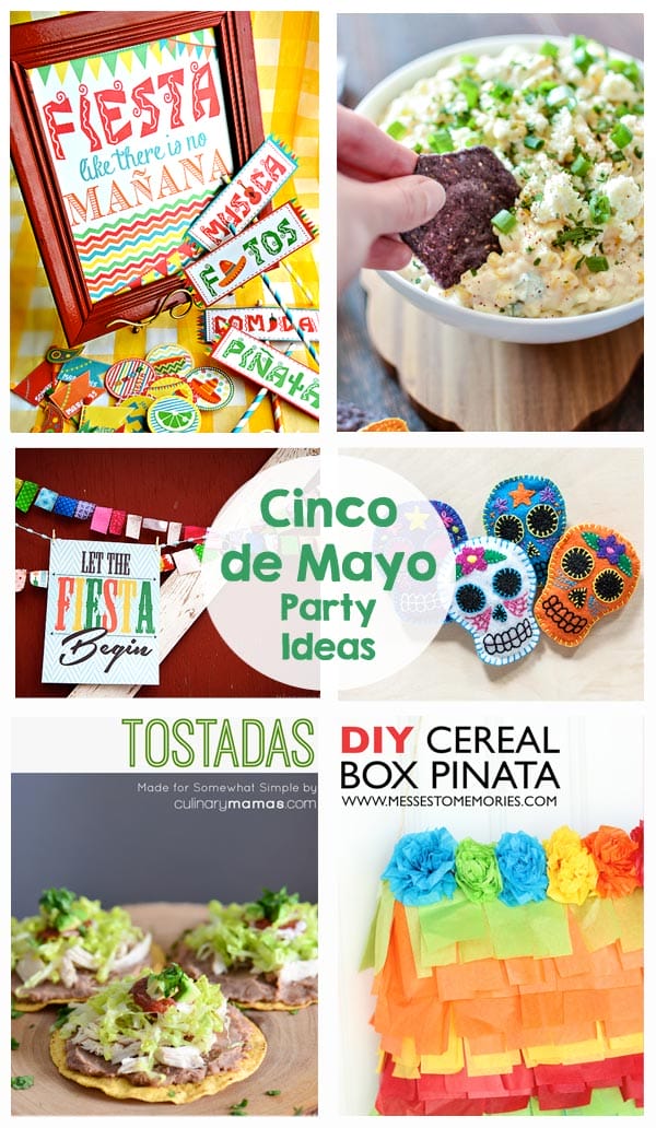 13 Cinco de Mayo Party Ideas - these are perfect for a class party!  Decor, printables, recipes, pinatas, crafts, kids activities, and so much more!