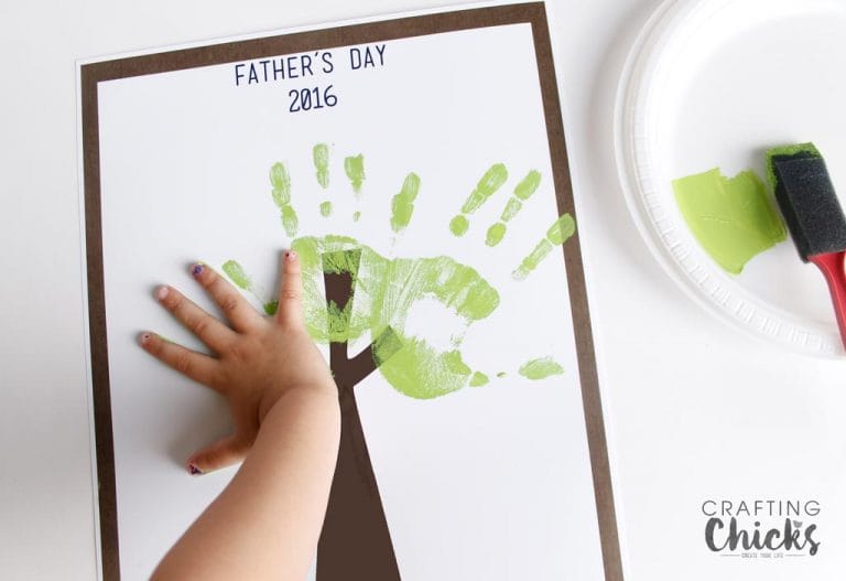 Fathers Day Handprint Tree 2016