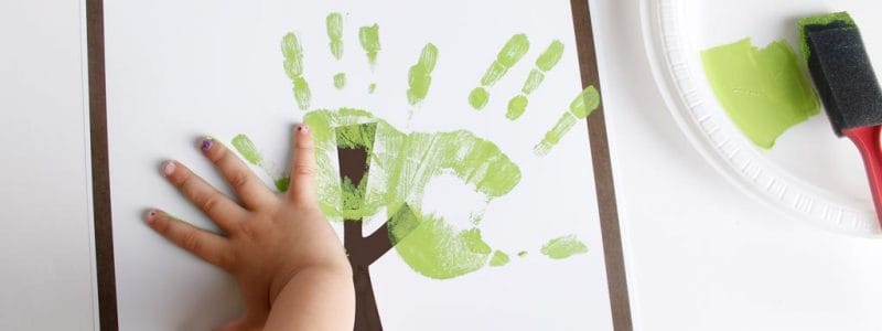 Fathers Day Handprint Tree