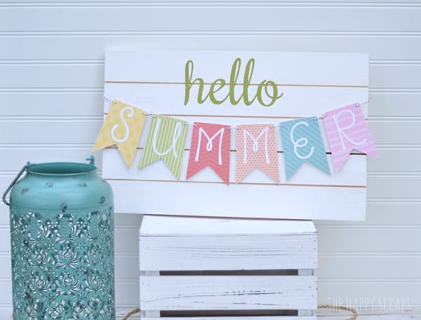 DIY Summer Banner - Pallet Sign