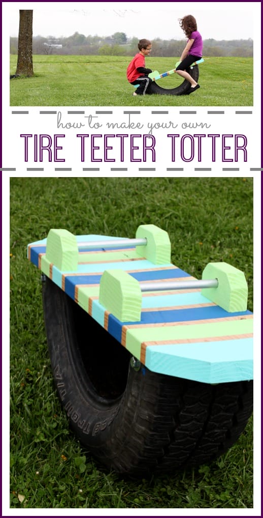 DIY Tire Teeter Totter | Backyard Kids Activity