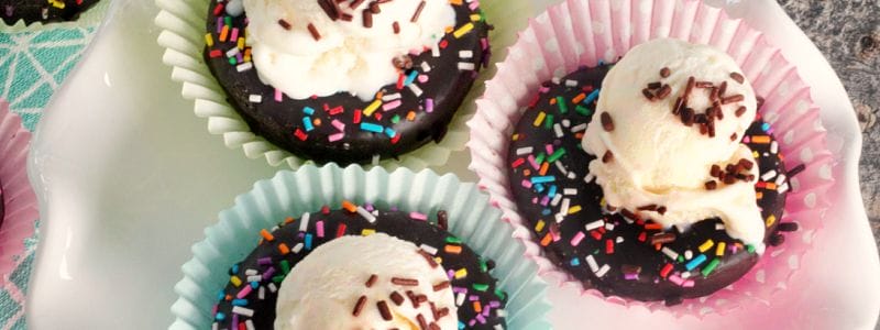 Mini Donut Ice Cream Sundaes are the ultimate easy no bake dessert!