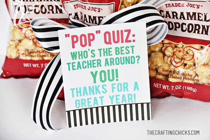 popcorn teacher gift