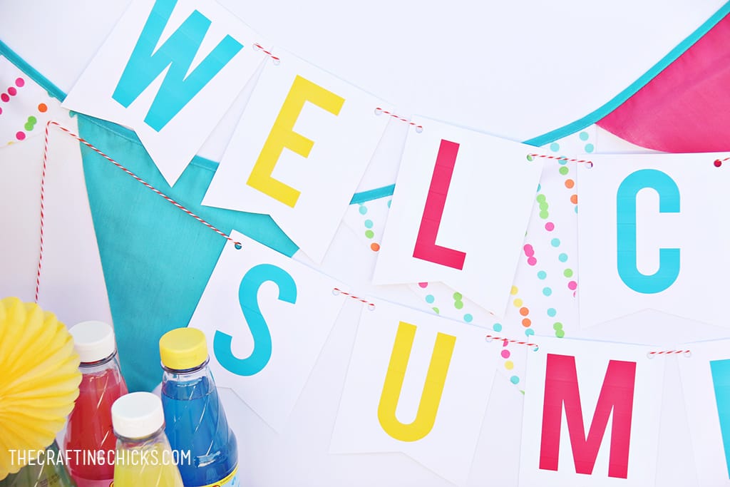 Show Summer how excited you are that it's here with this Welcome Summer Banner. Perfect for those last day of school celebrations.