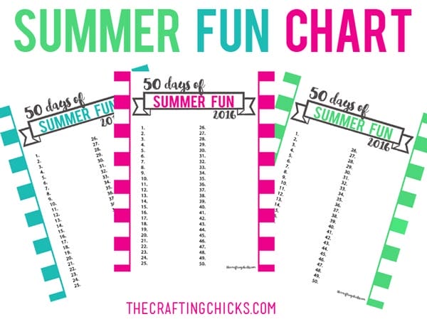 Summer Fun Chart - Printable