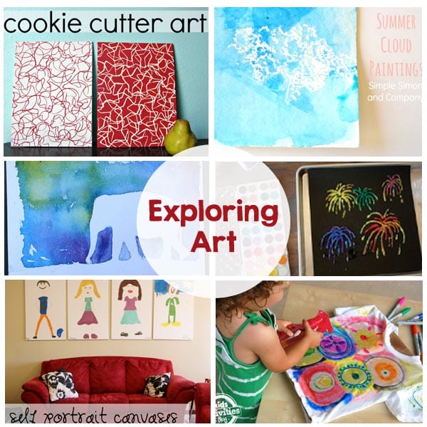Exploring Art - Simple, fun art projects for kids! Keep them entertained this summer!