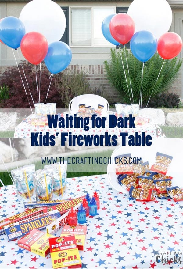 Waiting for Dark - Kids' Fireworks Table