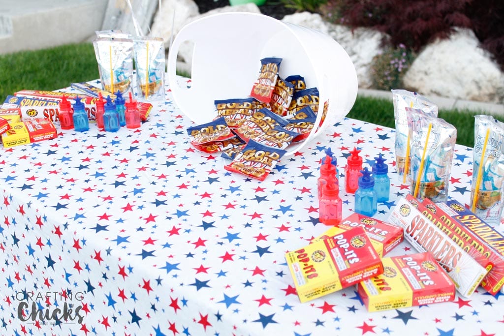 Waiting For Dark Kids Fireworks Table - The Crafting Chicks