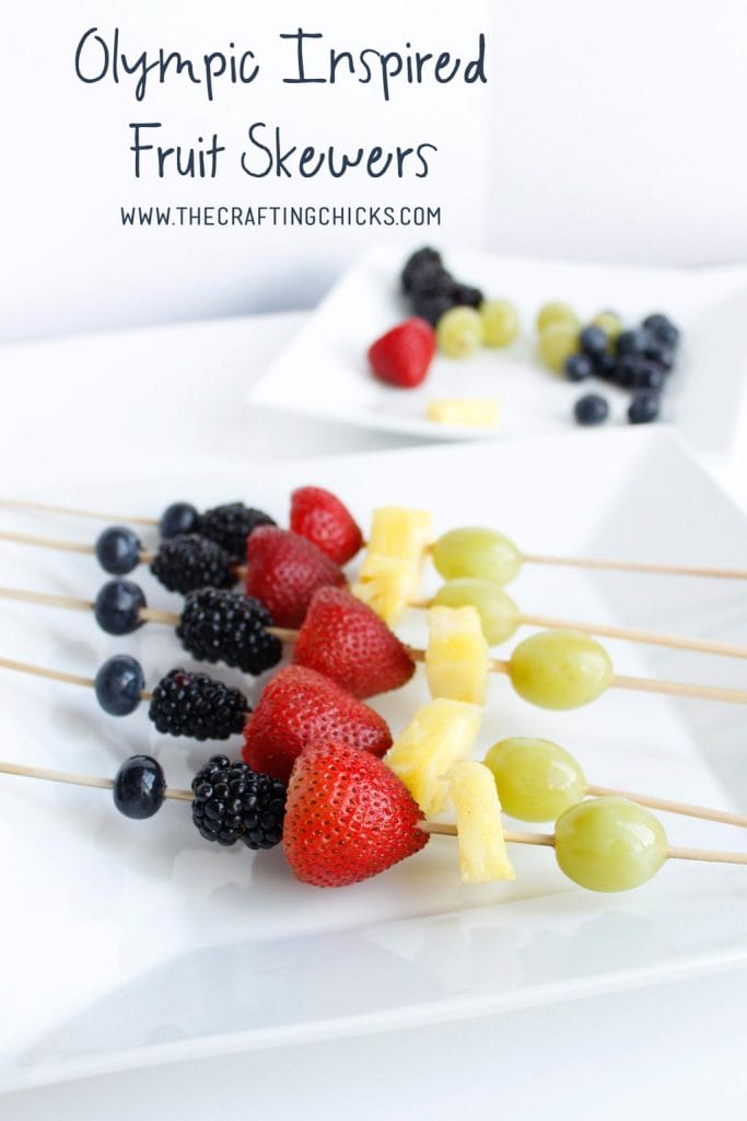 Olympic Inspired Fruit Skewers - The Crafting Chicks