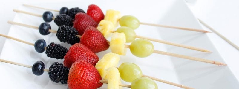 Olympic Inspired Fruit Skewers