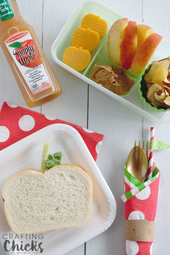 Back to school won't be such a bummer with this fun Apple Themed Lunch!