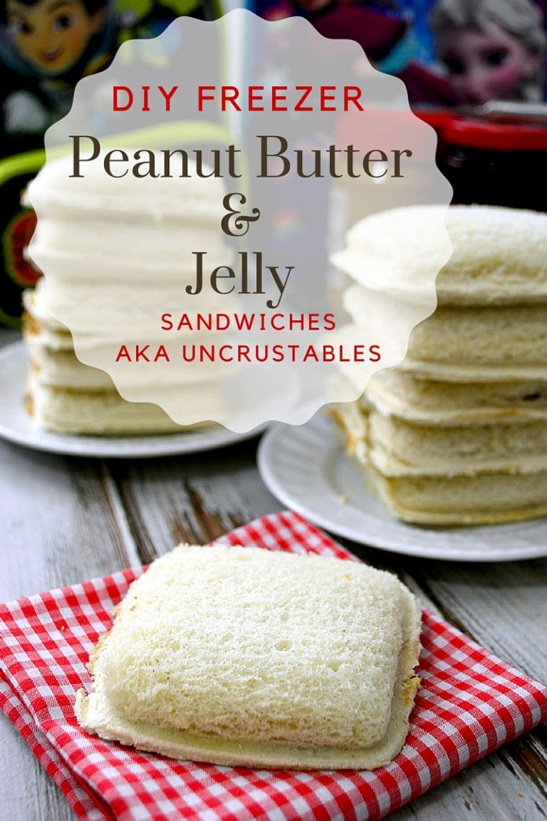 DIY Freezer Peanut Butter and Jelly Sandwich