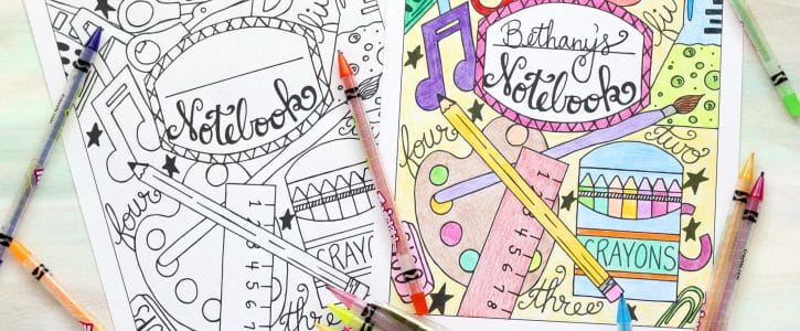 Free Printable Notebook Cover