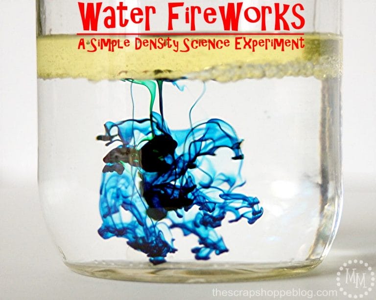 Water Fireworks Science Experiment