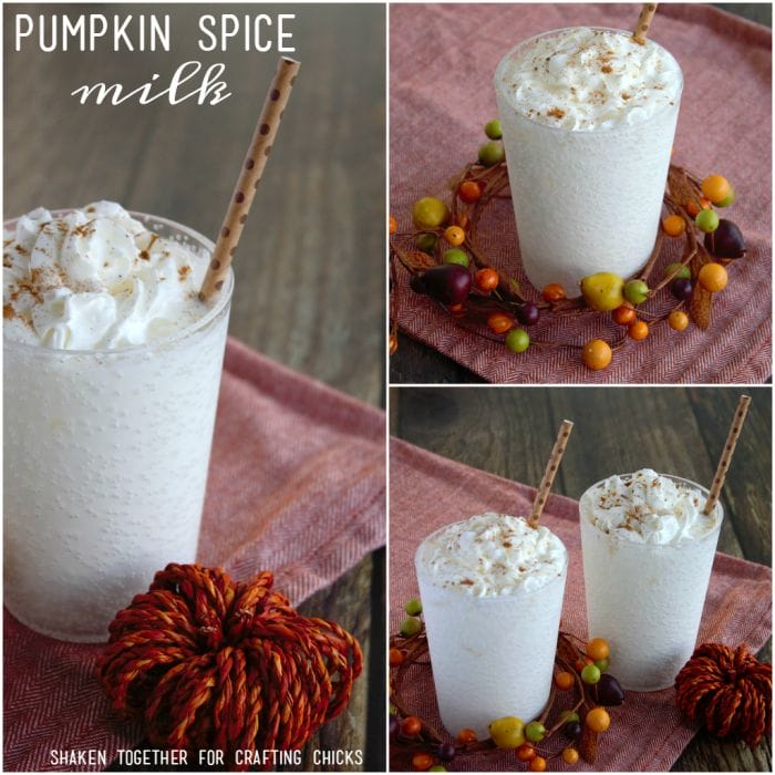 Pumpkin Spice Milk - a creative coffee house style drink perfect for kids or non-coffee drinkers!