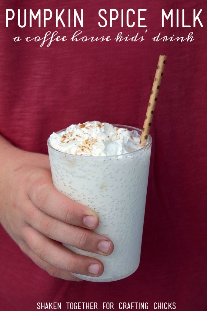 Pumpkin Spice Milk! A coffee house style drink for kids that is perfect for the holiday season!