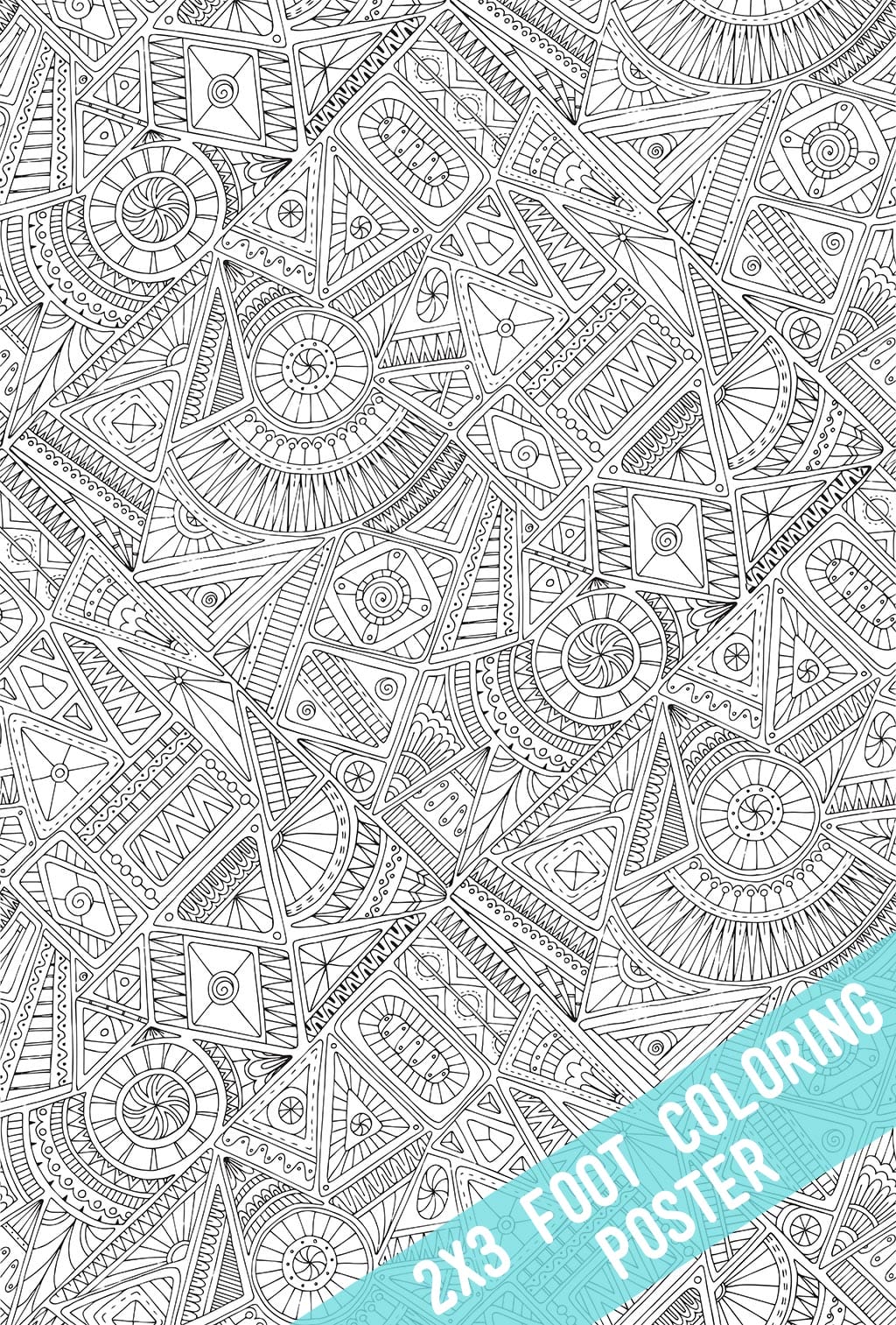 Tribal Coloring Poster