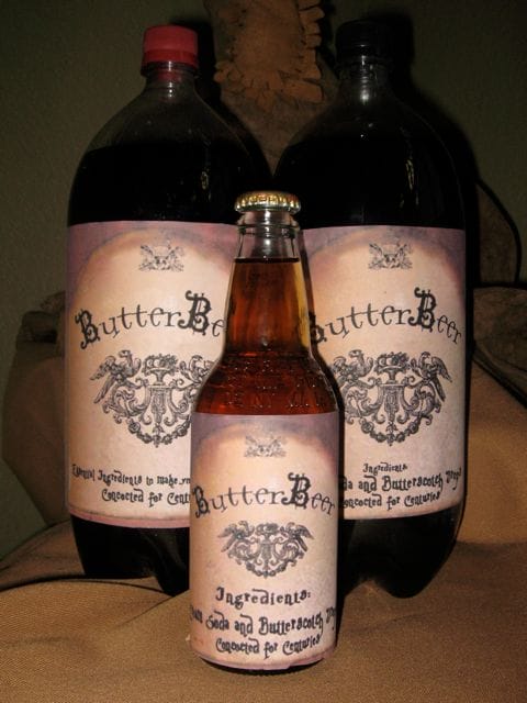Butterbeer Recipe and Free Printable