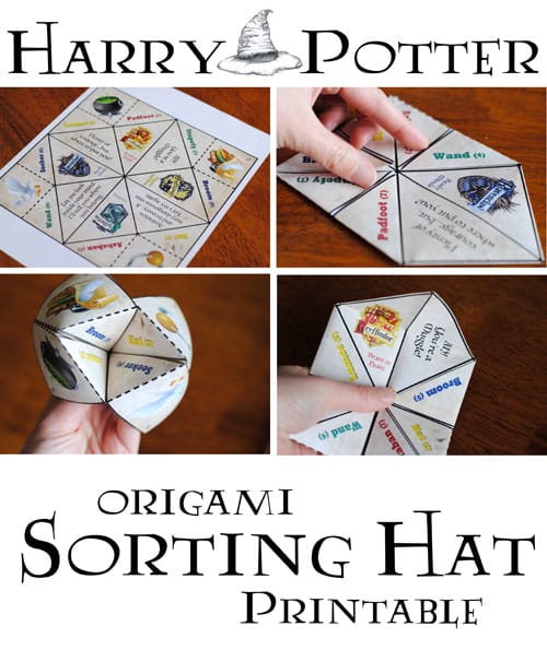 Origami Sorting Hat Printable