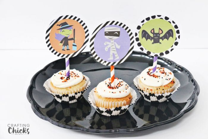 Halloween Printable Pack Cupcake toppers