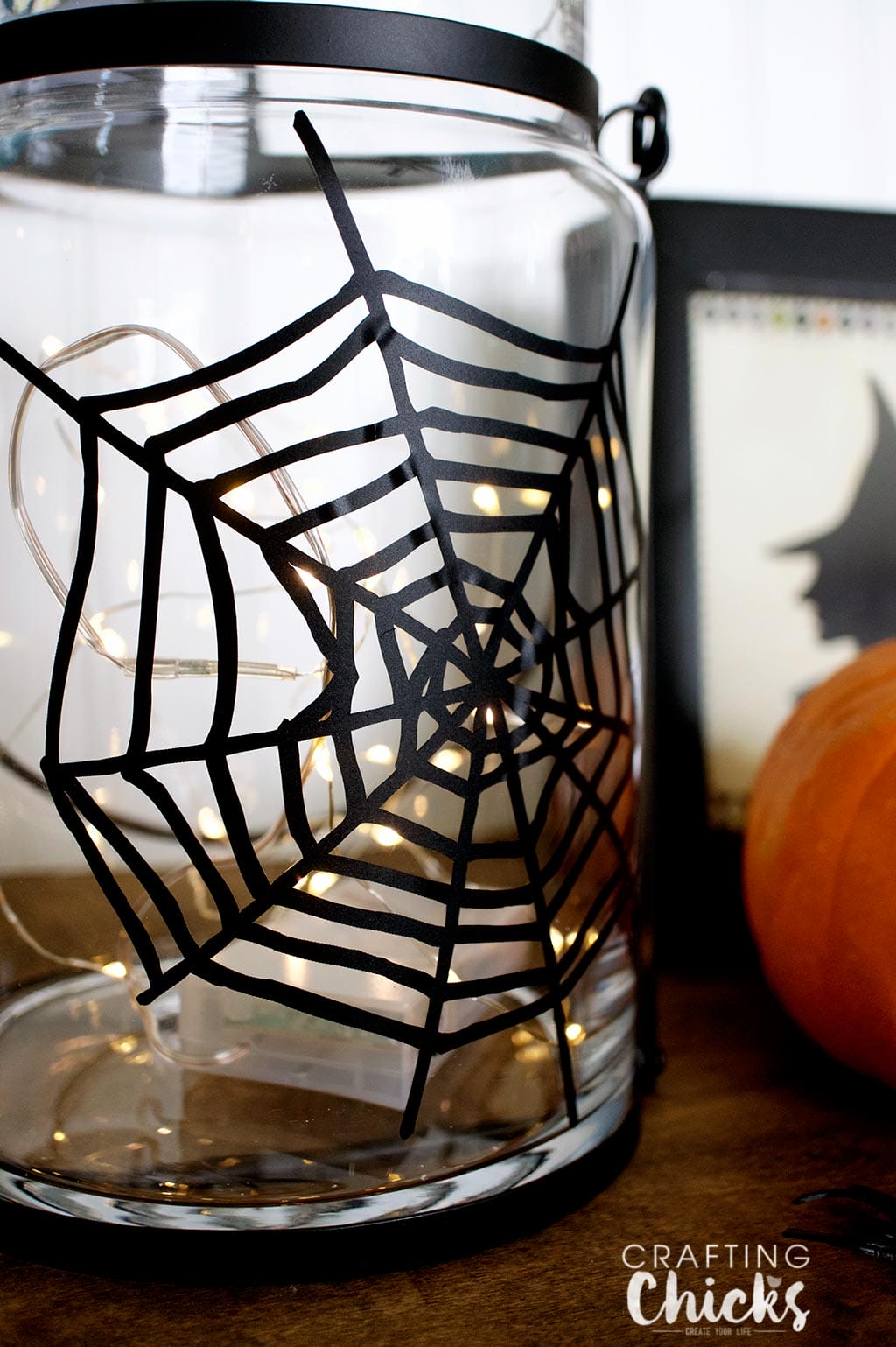 Halloween Spiderweb Lantern